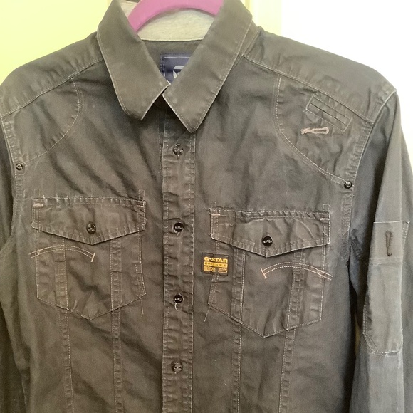 Men’s G-Star RAW Black Jean Shirt M - Picture 2 of 5
